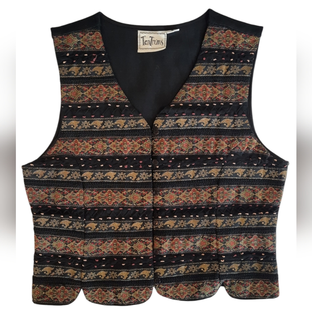 Tantrums Vintage Embroidered Cotton Vest - Picture 4 of 8